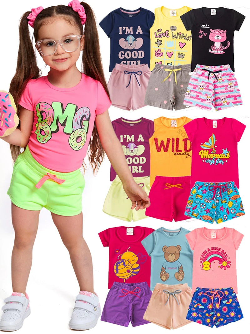 Kit Arco-Íris da Alegria – 10 Roupinhas Confortáveis Pra Filha Brincar Feliz